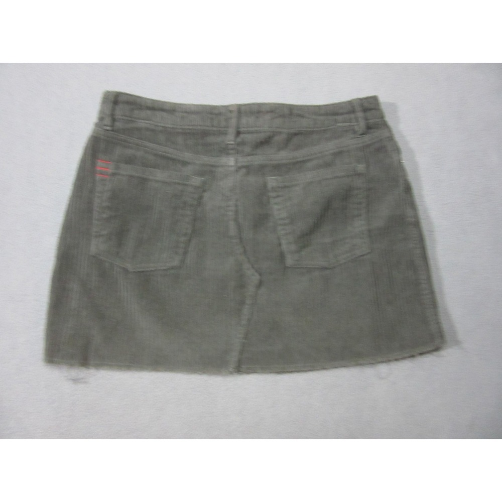 Urban Outfitters Corduroy Skirt Womens Medium Gray BDG Mini Frayed Hem - Picture 6 of 10